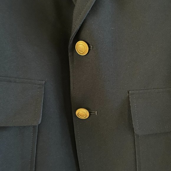 Perma-Prest Navy Suit Jacket - Picture 3 of 11